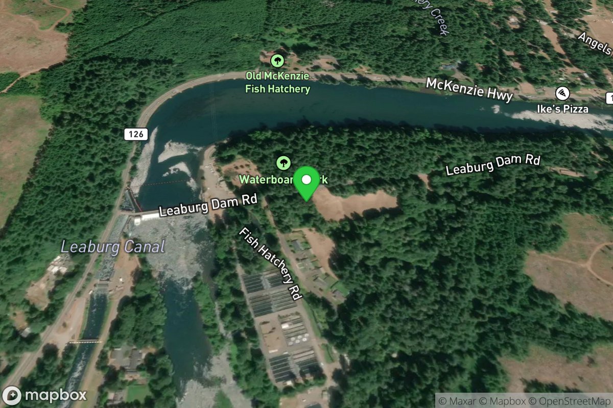 Leaburg Dam Boat Slide Put-In