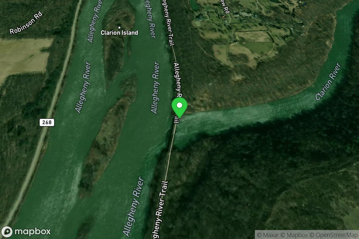 Take-out - Foxview Rd at mouth at Allegany River