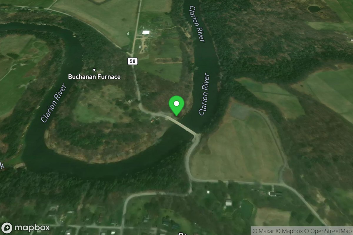 River Access - PA 58 near Callensburg bridge, Parker, PA