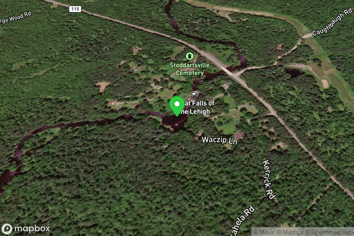 Put-in below 'Stoddartsville Falls' (aka 'Great Falls of the Lehigh') 