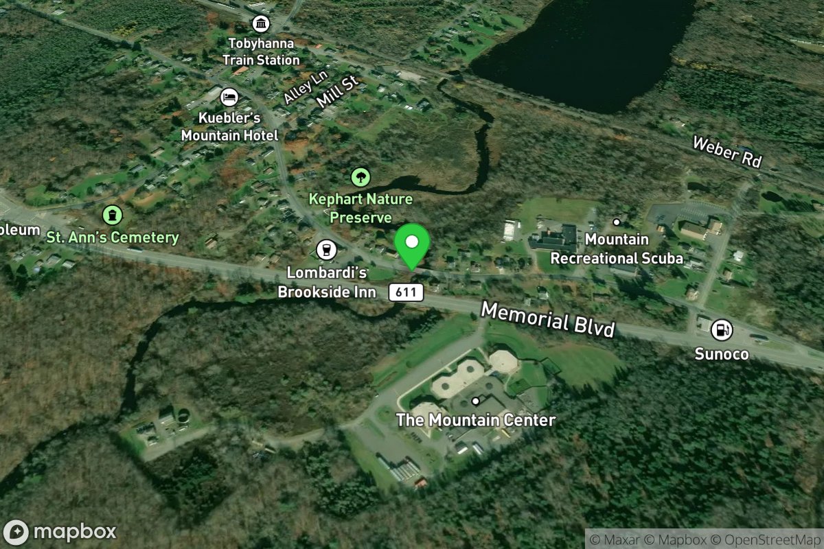 Put-in - Main Street in Tobyhanna