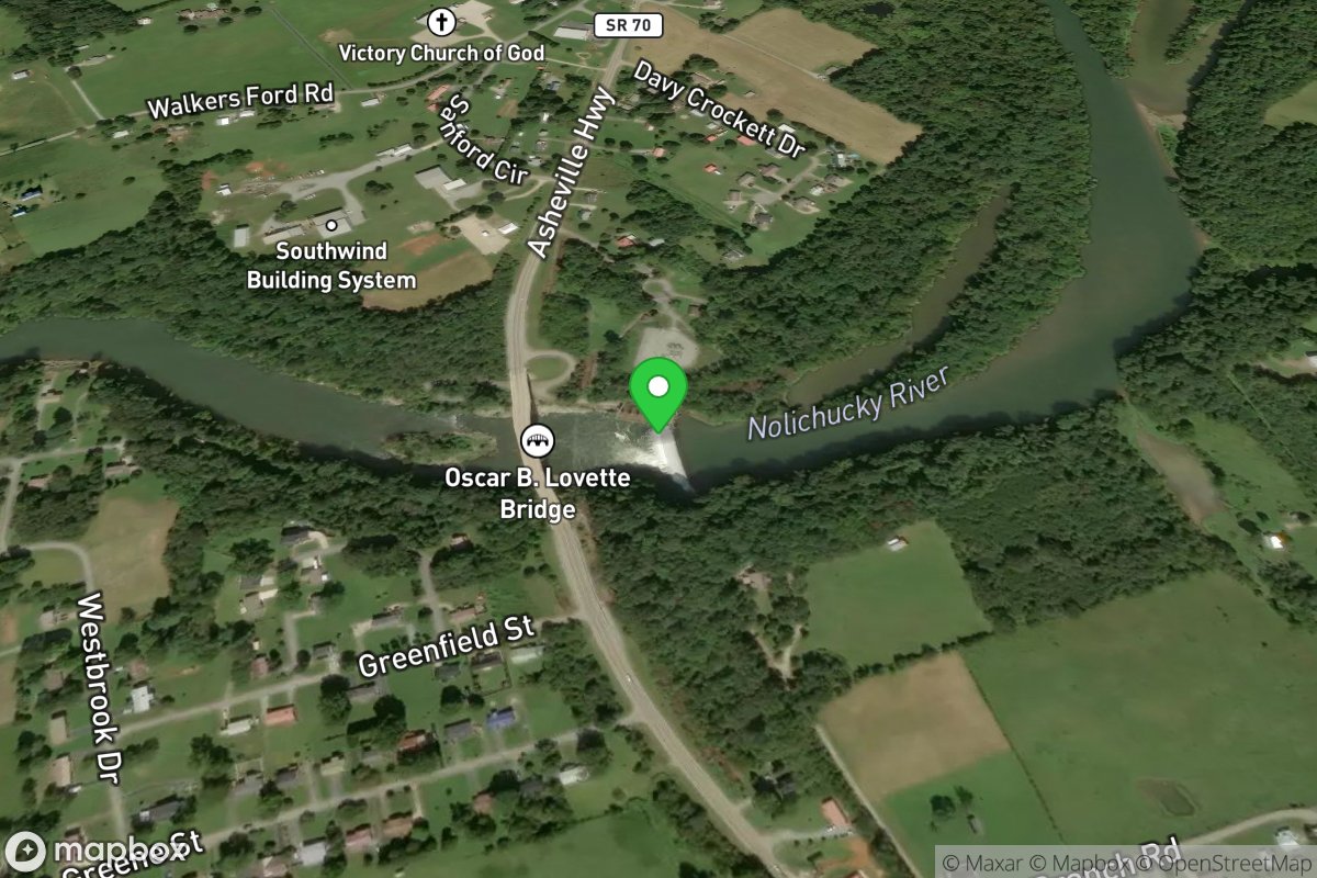 Davy Crockett Dam Canoe Access