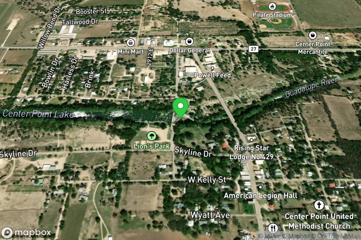 Park Ave Low-Water Crossing (Below Center Point Dam)