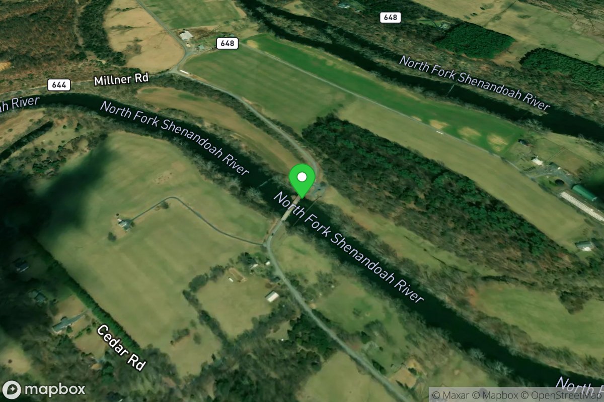 Take-out - Deer Rapids bridge near Strasburg, VA