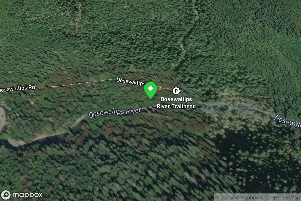 Dosewallips River Trailhead - Forest Road 2610 Road End