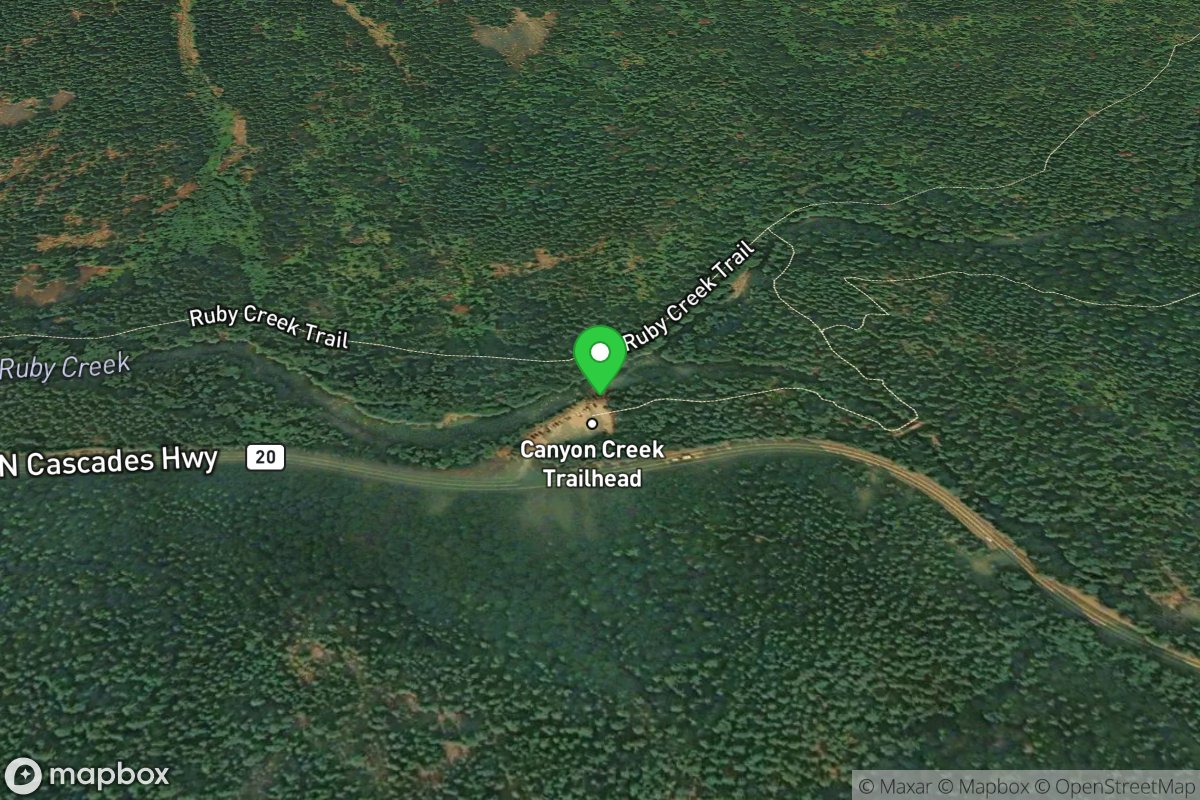 Canyon Creek Trailhead - Start of Ruby Creek