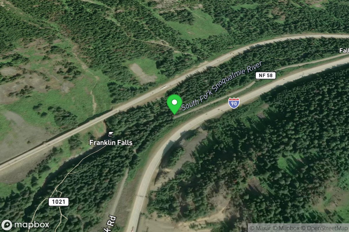 Forest Road 58 Access Above Franklin Falls