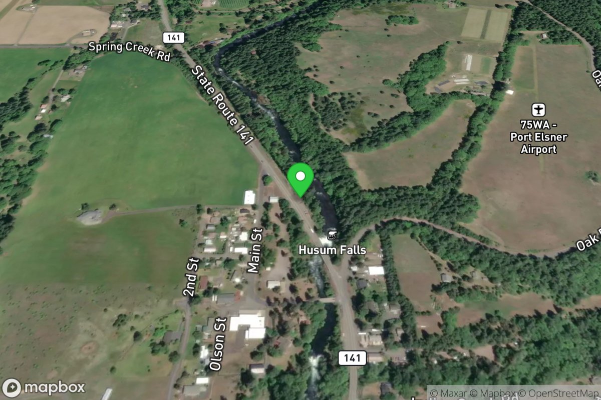 Husum Access, Above Falls