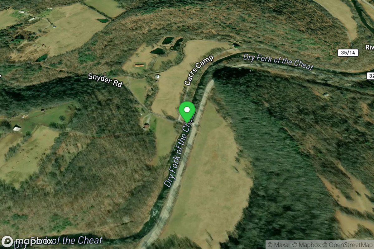 Take Out - Synder Road (CR 32/4) bridge over Dry Fork