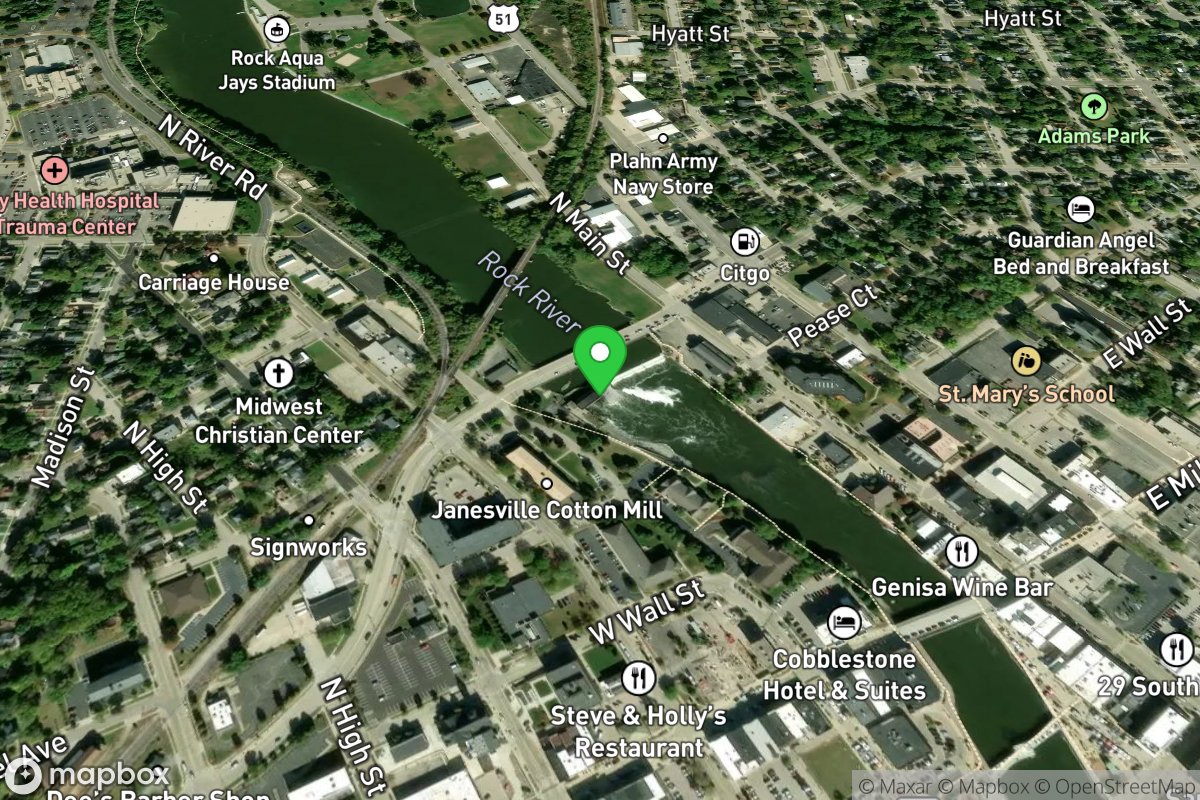 Janesville, upper dam