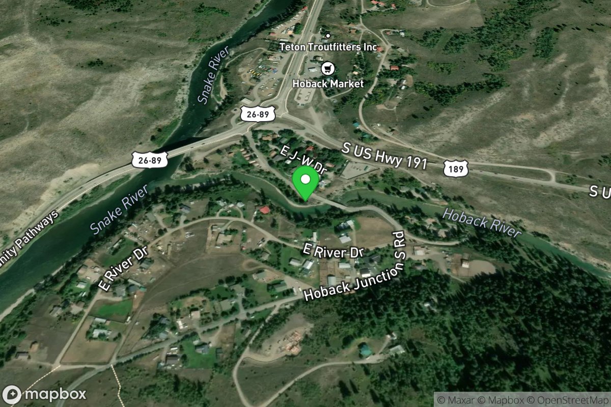 Hoback River at Rodgers Point River Access