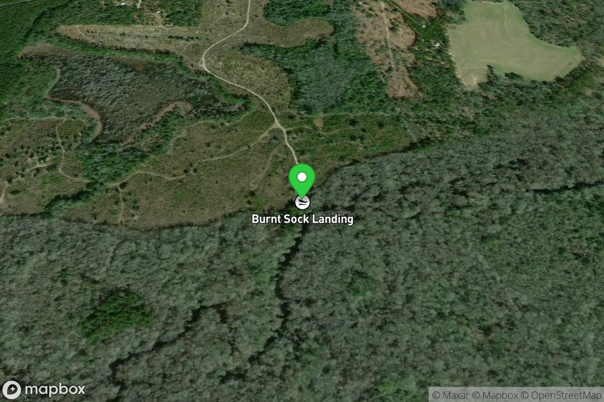 Burnt Sock Primitive Canoe Launch