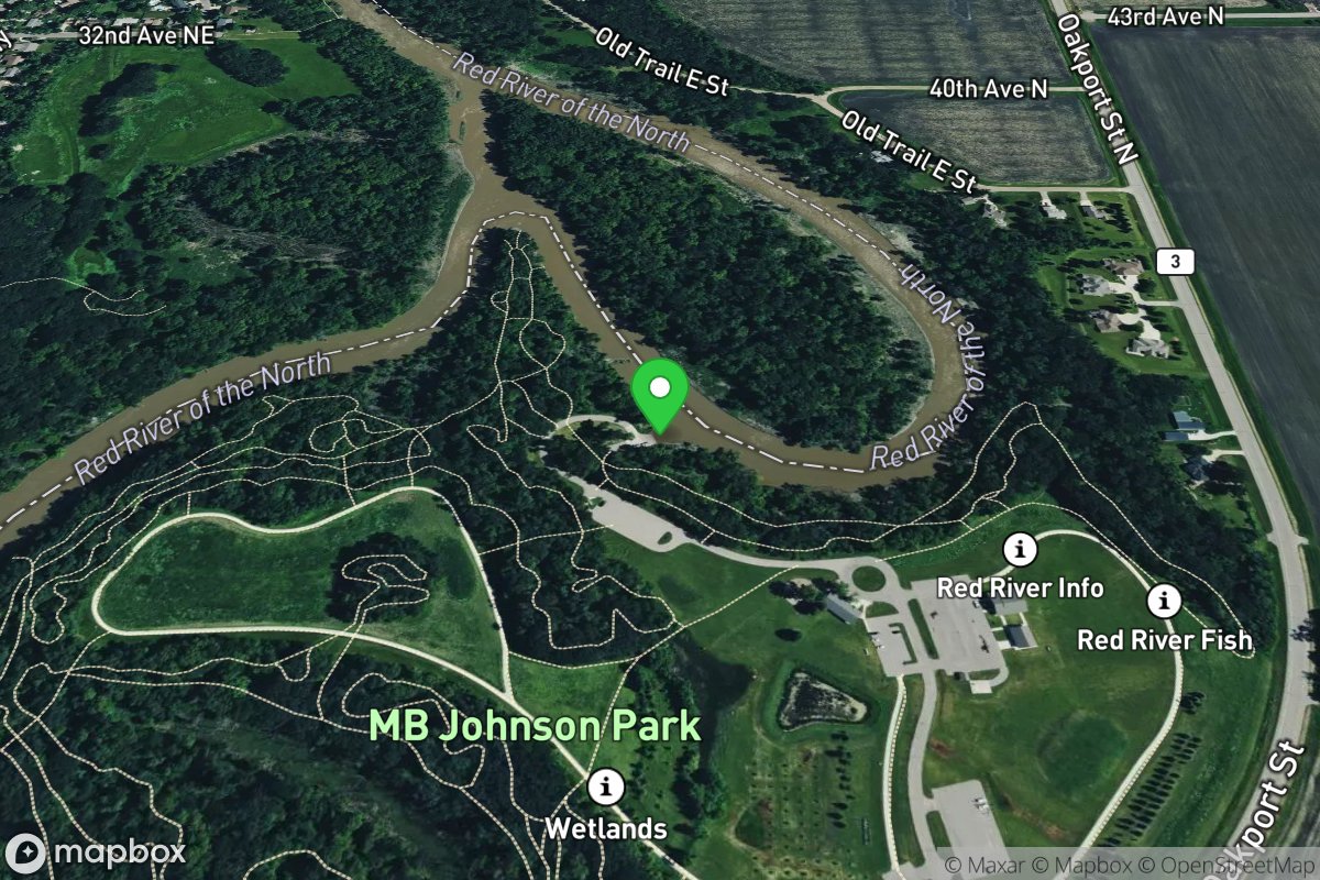 Red River, MB Johnson Park State Water Access Site