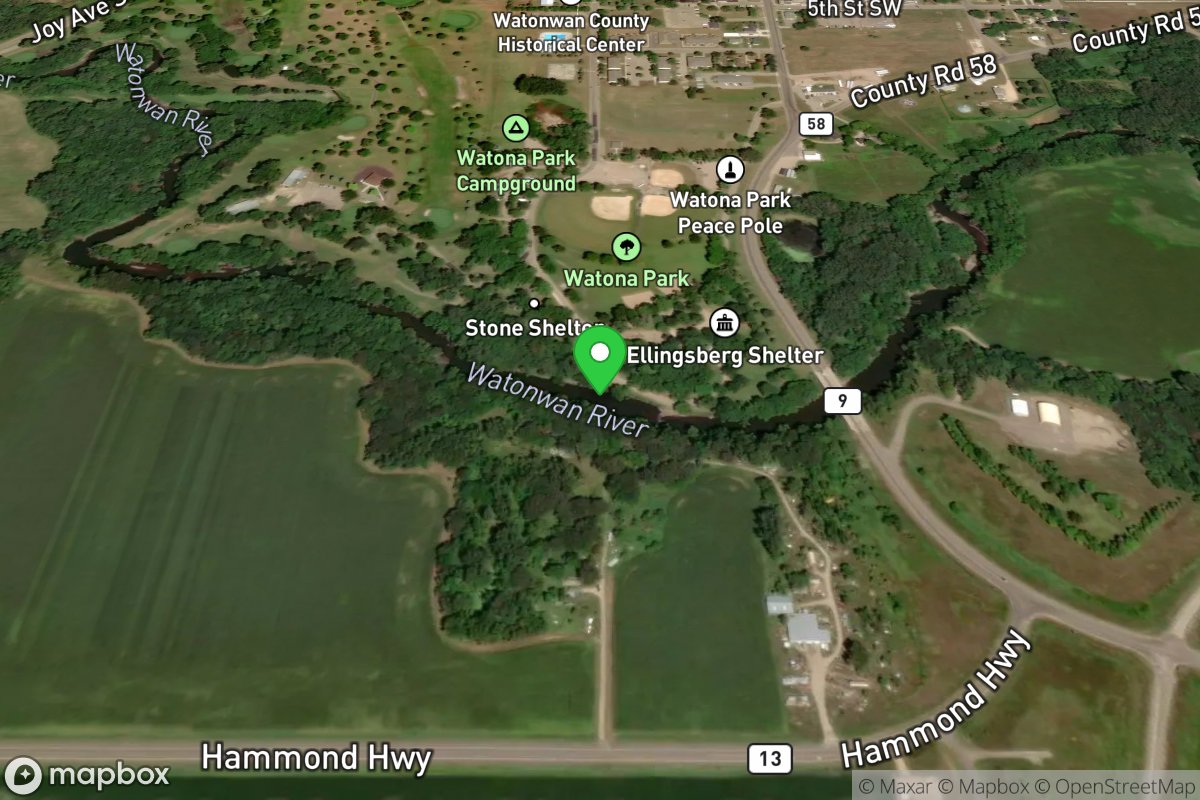 Watonwan River, Medelia State Water Access Site