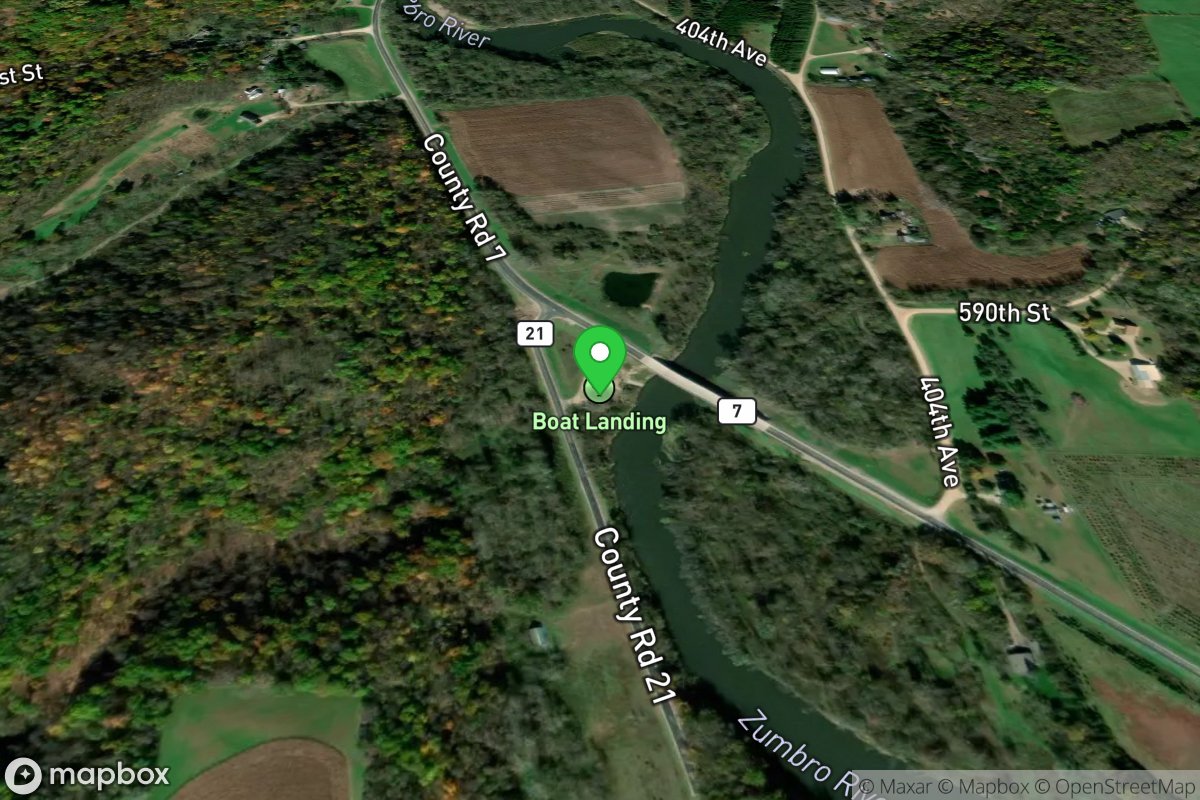 Zumbro River, Green Bridge State Water Access Site