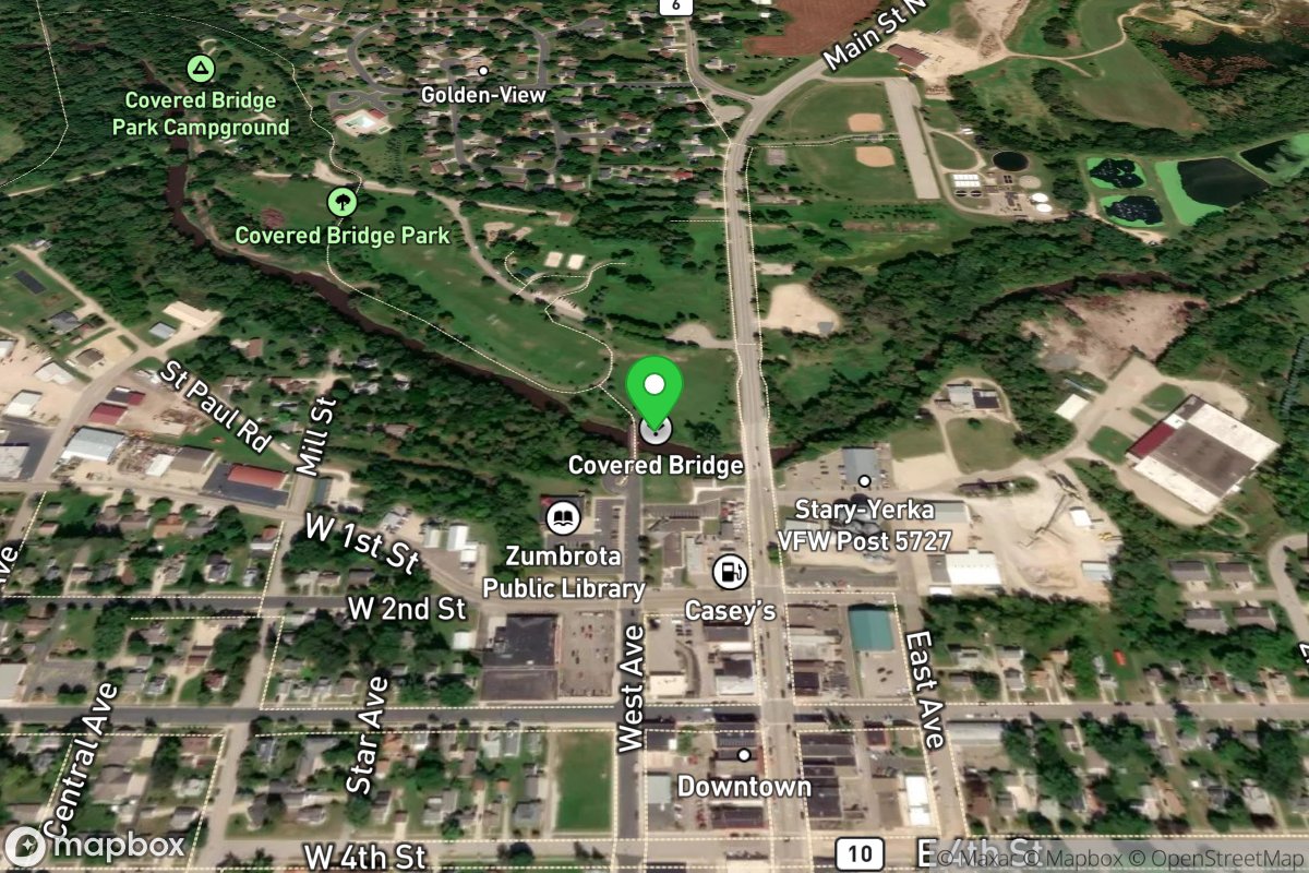 Zumbro River, Covered Bridge Park State Water Acc*