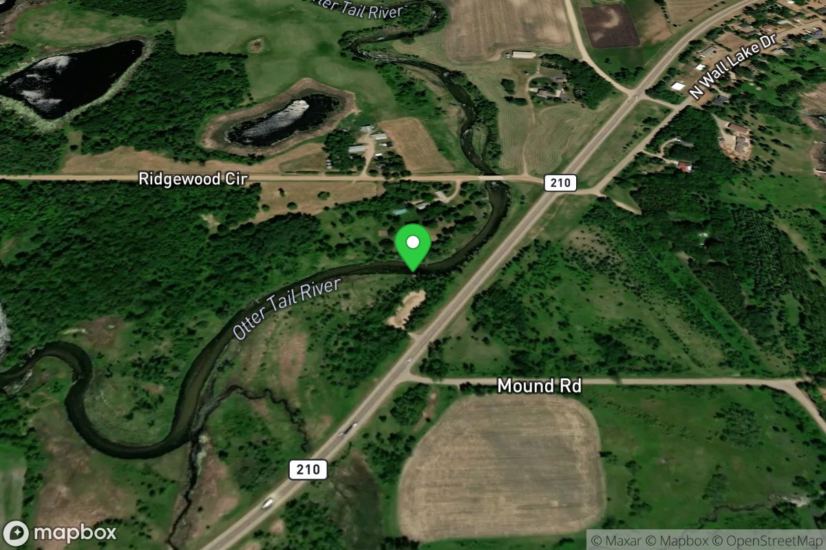 Otter Tail River, Hwy 210 State Water Access Site