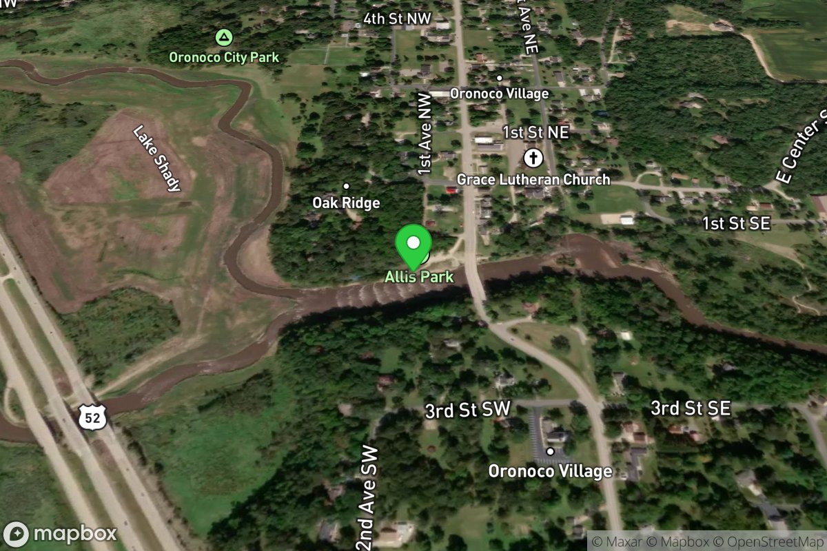 Zumbro River, Allis Co Park State Water Access Si*