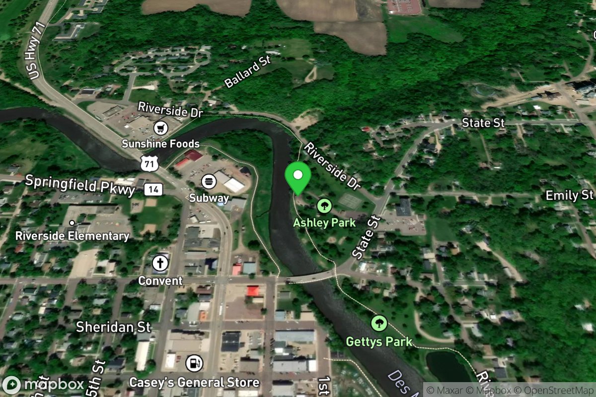 Des Moines River, Ashley Park State Water Access *