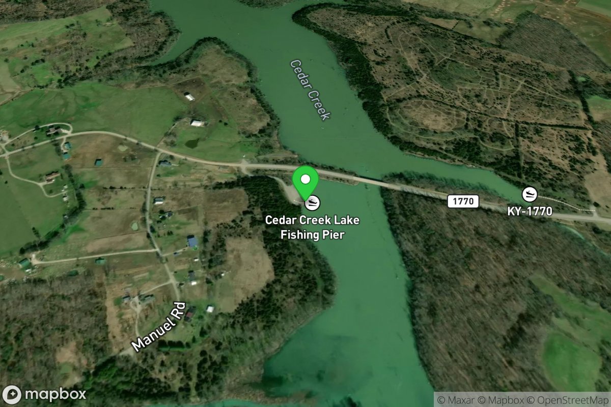 Cedar Creek Lake Fishing Pier