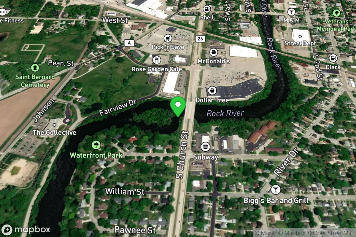 River Island near STH 26 Bridge