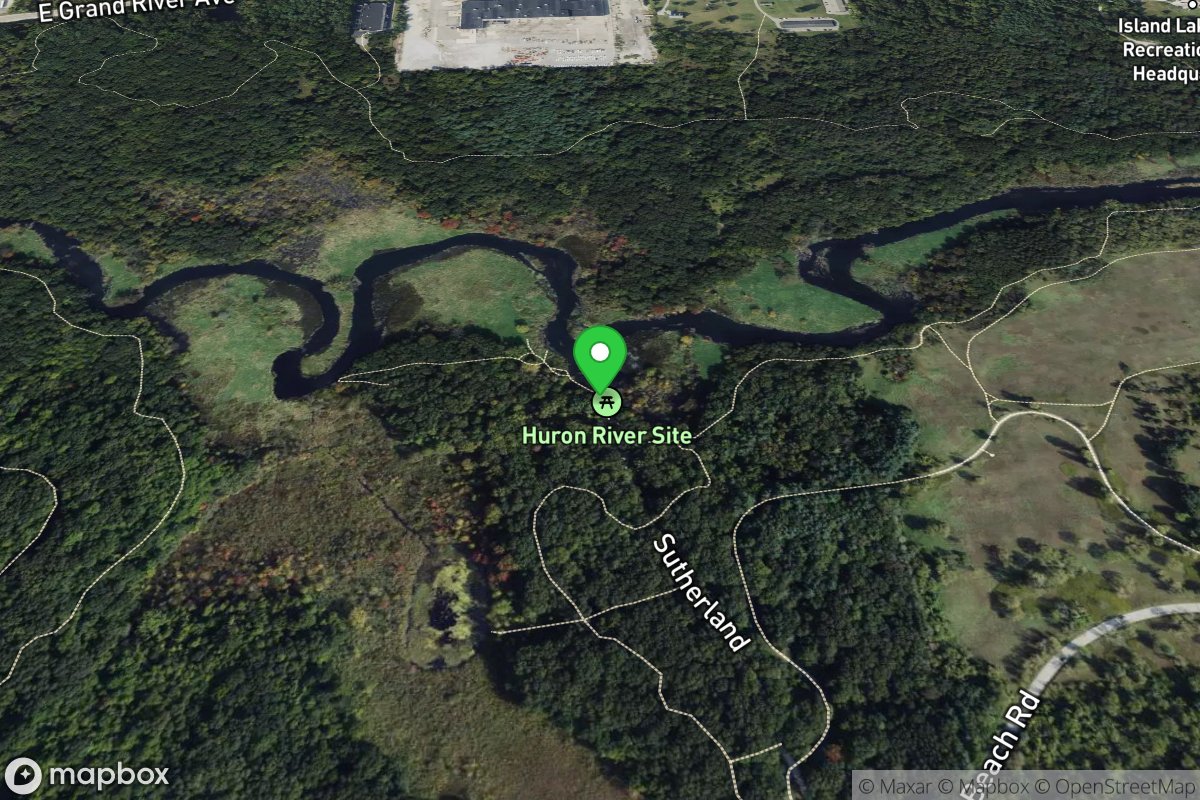 Huron River Site - Island Lake State Recreation