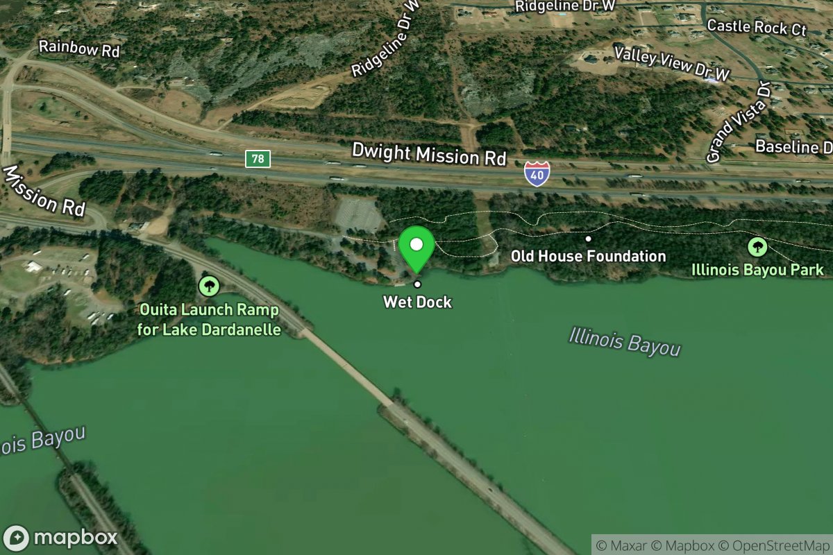 Illinois Bayou Park Access at Lake Dardanelle