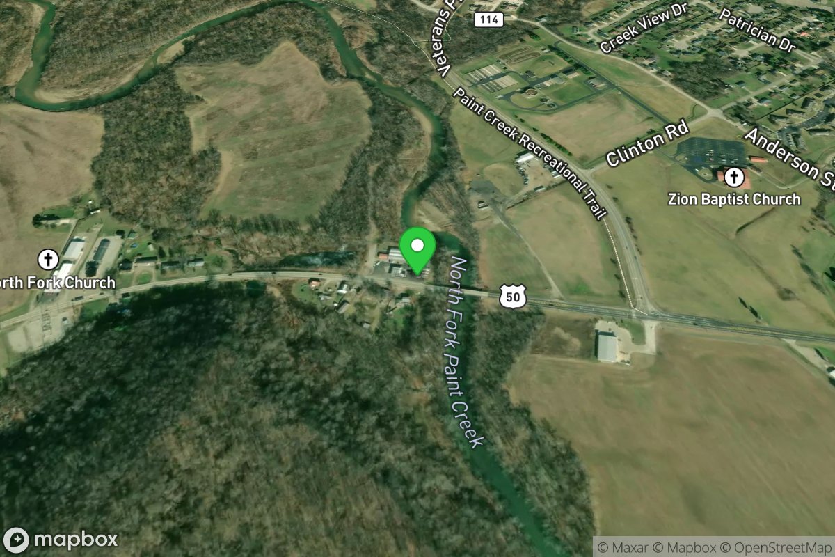 Paint Creek, North Fork Access