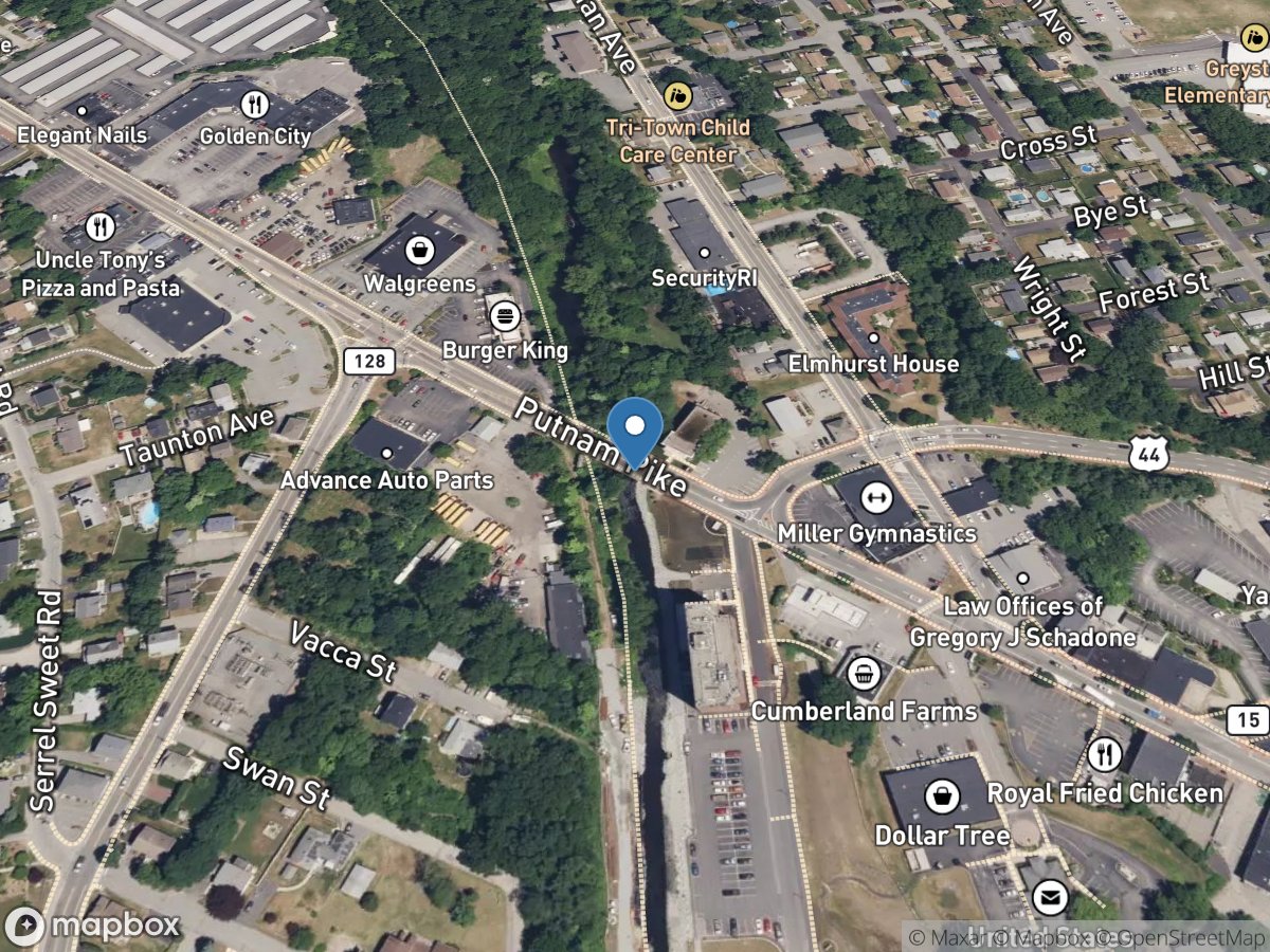 Woonasquatucket River at Centerdale, RI location