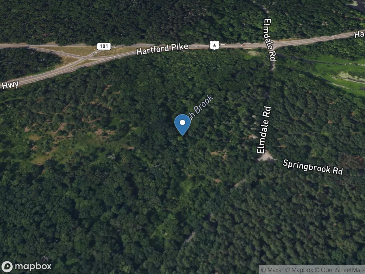 Rush Brook near Elmdale Road near North Scituate, RI location