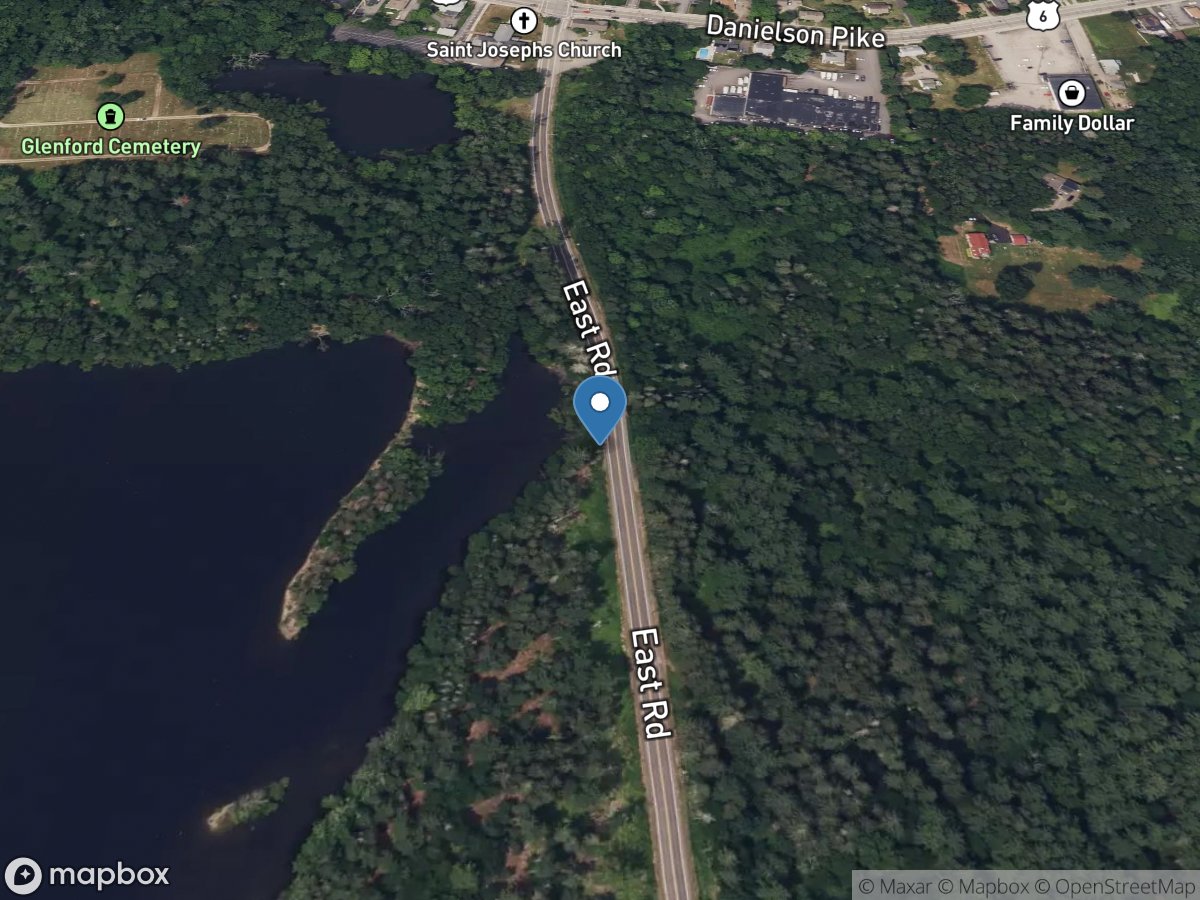 Pine Swamp Bk at Rt 116 at North Scituate, RI location