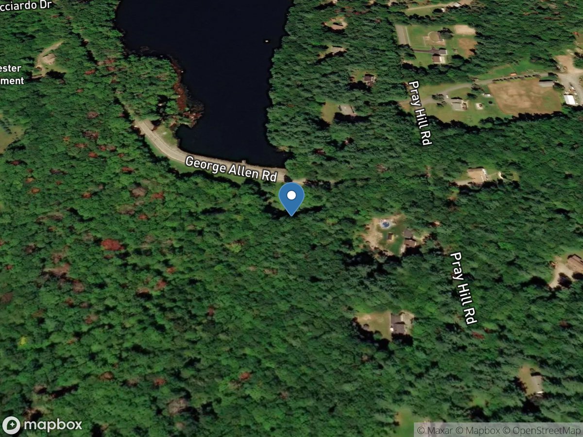 Ponaganset Reservoir Outlet location