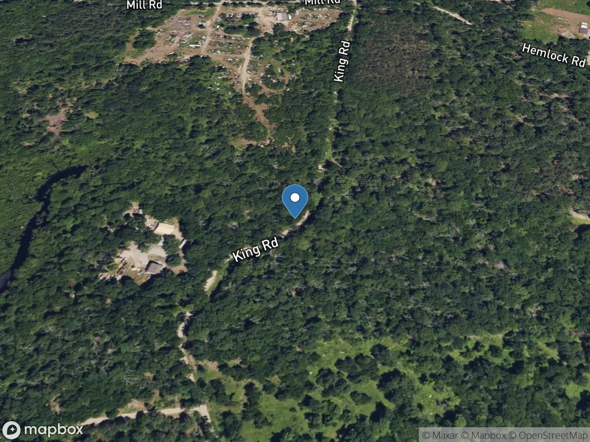 Hemlock Brook at King Road near Foster, RI location