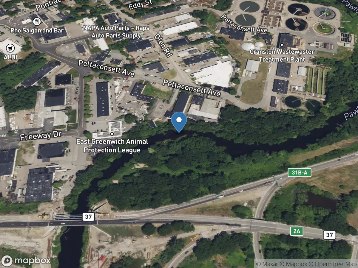 Pawtuxet River at Cranston, RI location