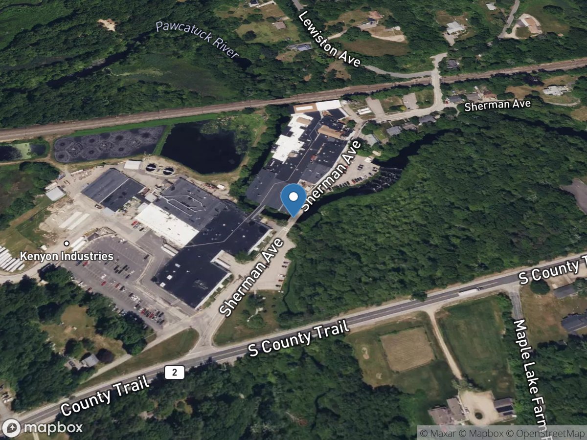 Pawcatuck River at Sherman Avenue at Kenyon, RI location