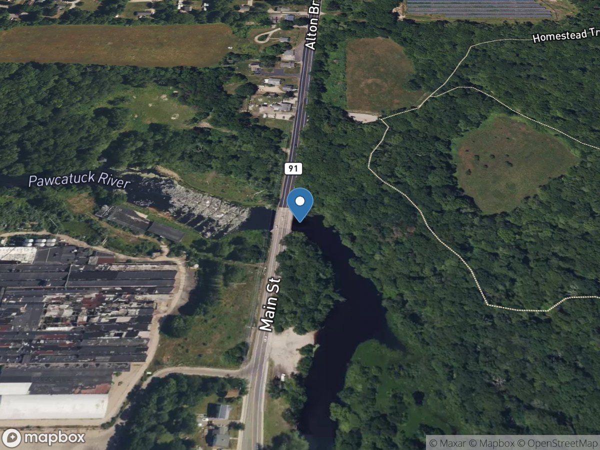 Pawcatuck River at Alton-Bradford Road at Bradford, RI location