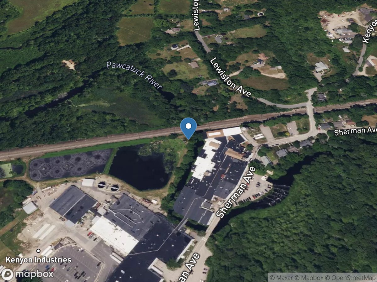 Pawcatuck River at Kenyon Industries at Kenyon, RI location