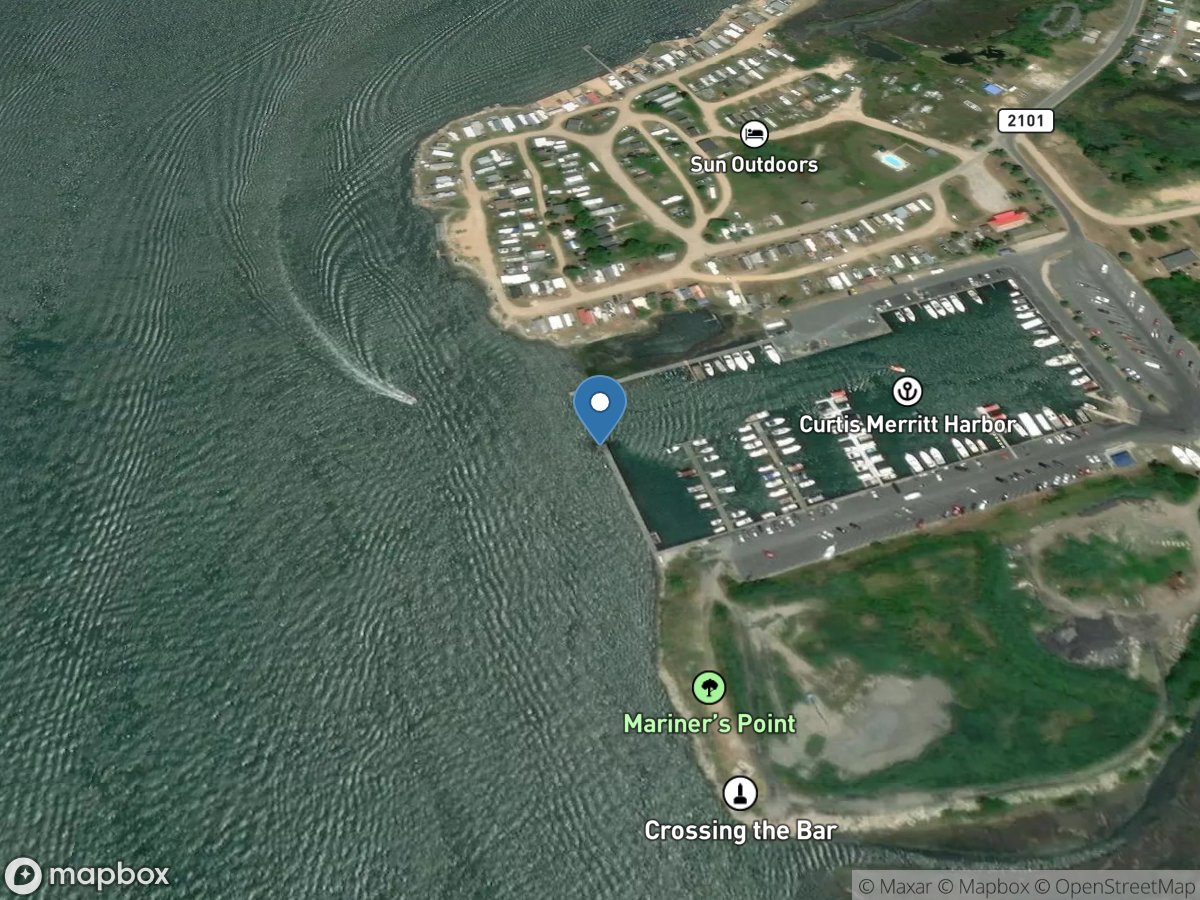 Chincoteague Bay Inlet at Chincoteague, VA location