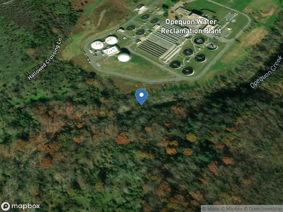 Opequon Creek near Berryville, VA location