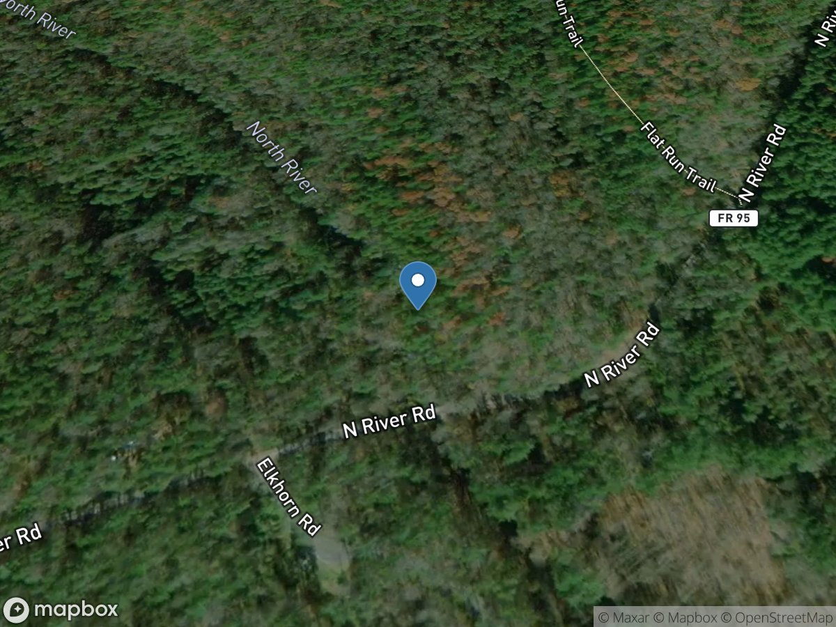 North River near Stokesville, VA location