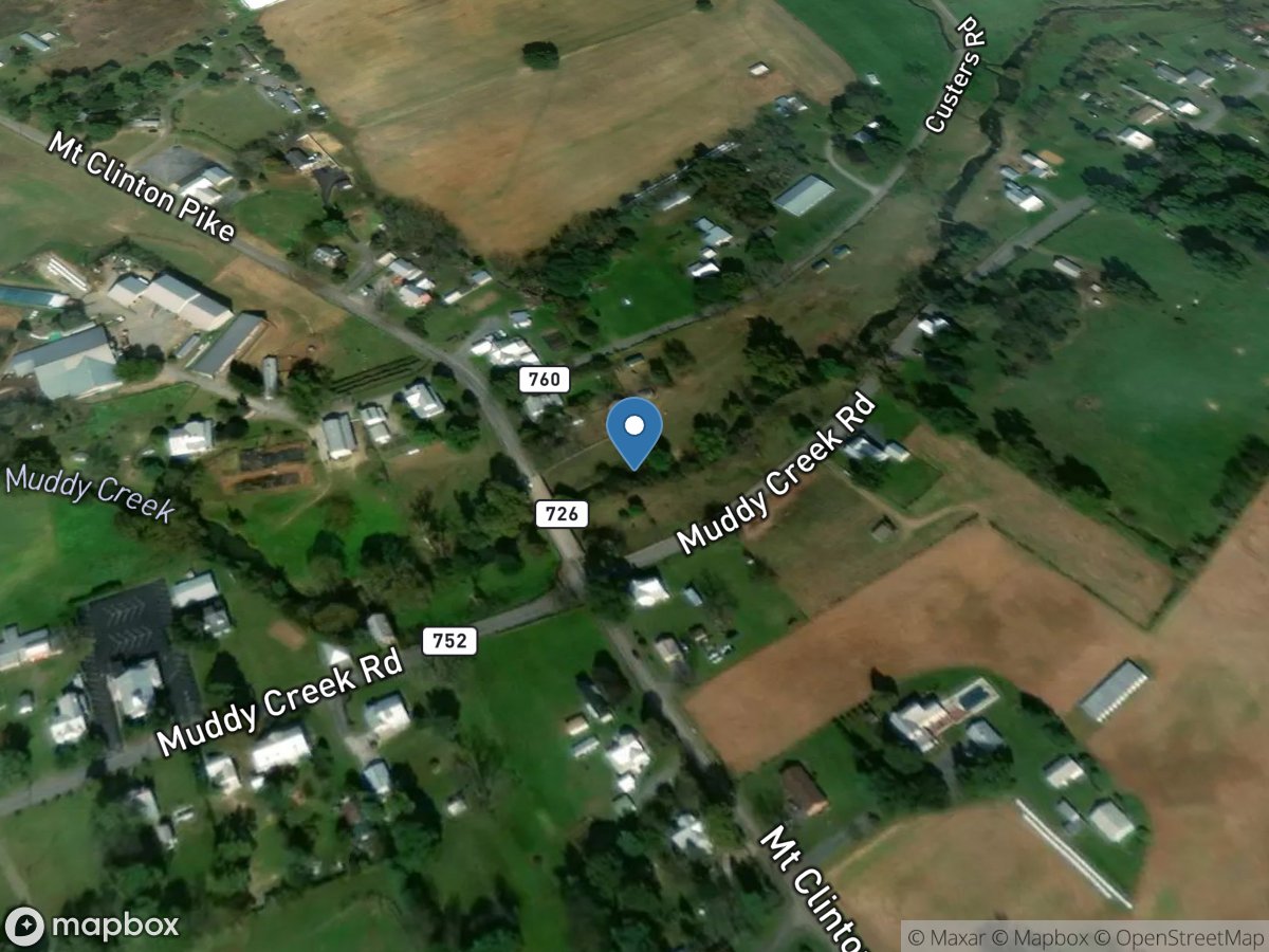 Muddy Creek at Mount Clinton, VA location