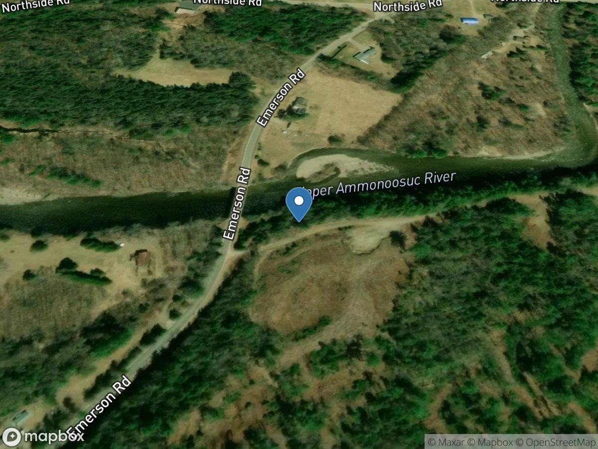 Upper Ammonoosuc River near Groveton, NH location