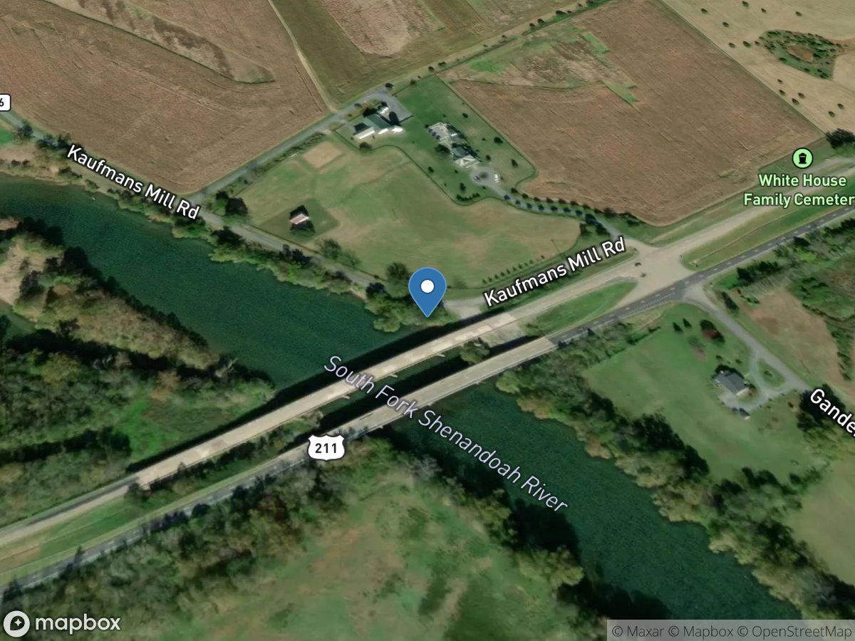 S F Shenandoah River near Luray, VA location