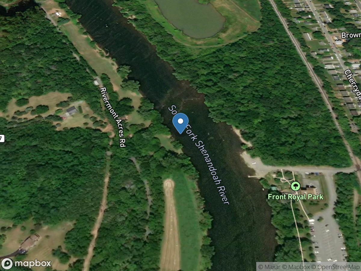 S F Shenandoah River at Front Royal, VA location