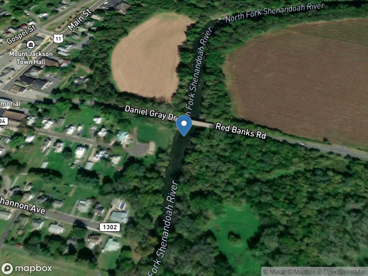 N F Shenandoah River at Mount Jackson, VA location