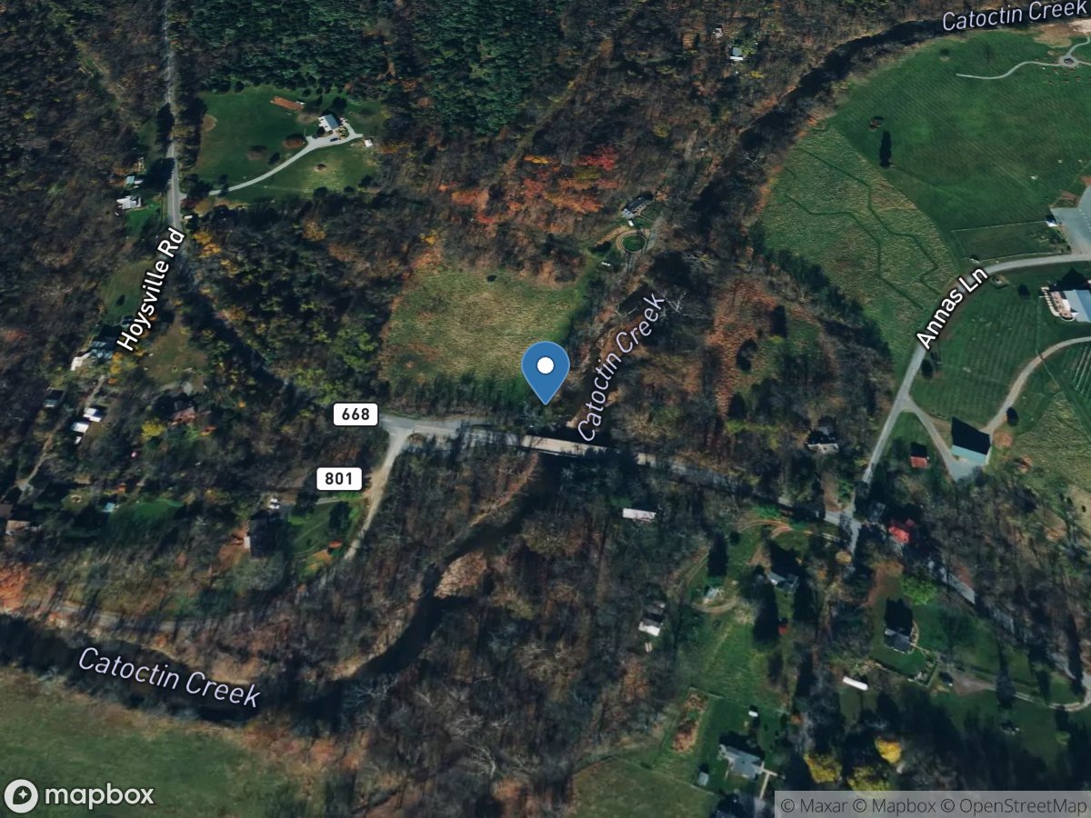 Catoctin Creek at Taylorstown, VA location