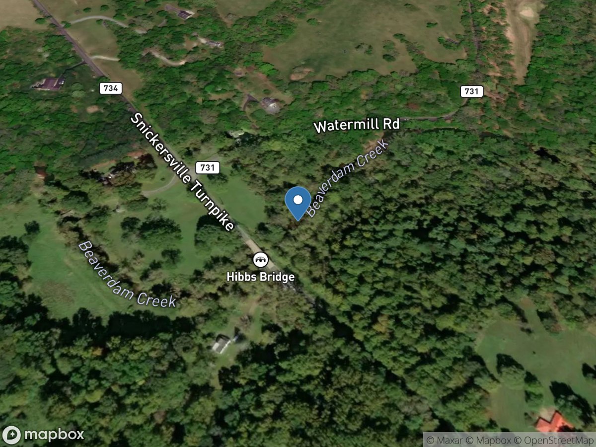 Beaverdam Creek at Rt 734 near Mountville, VA location