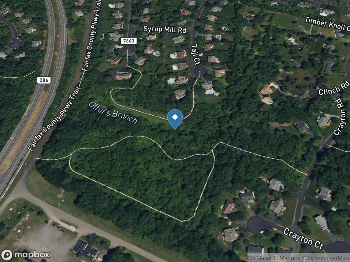 SUGARLAND RUN Tributary Below CRAYTON Road Near HERNDON, VA location