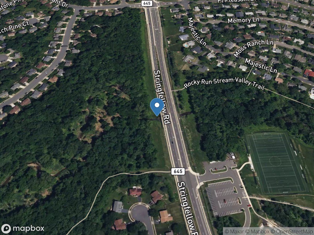 Big Rocky Run at Stringfellow Road near Chantilly, VA location