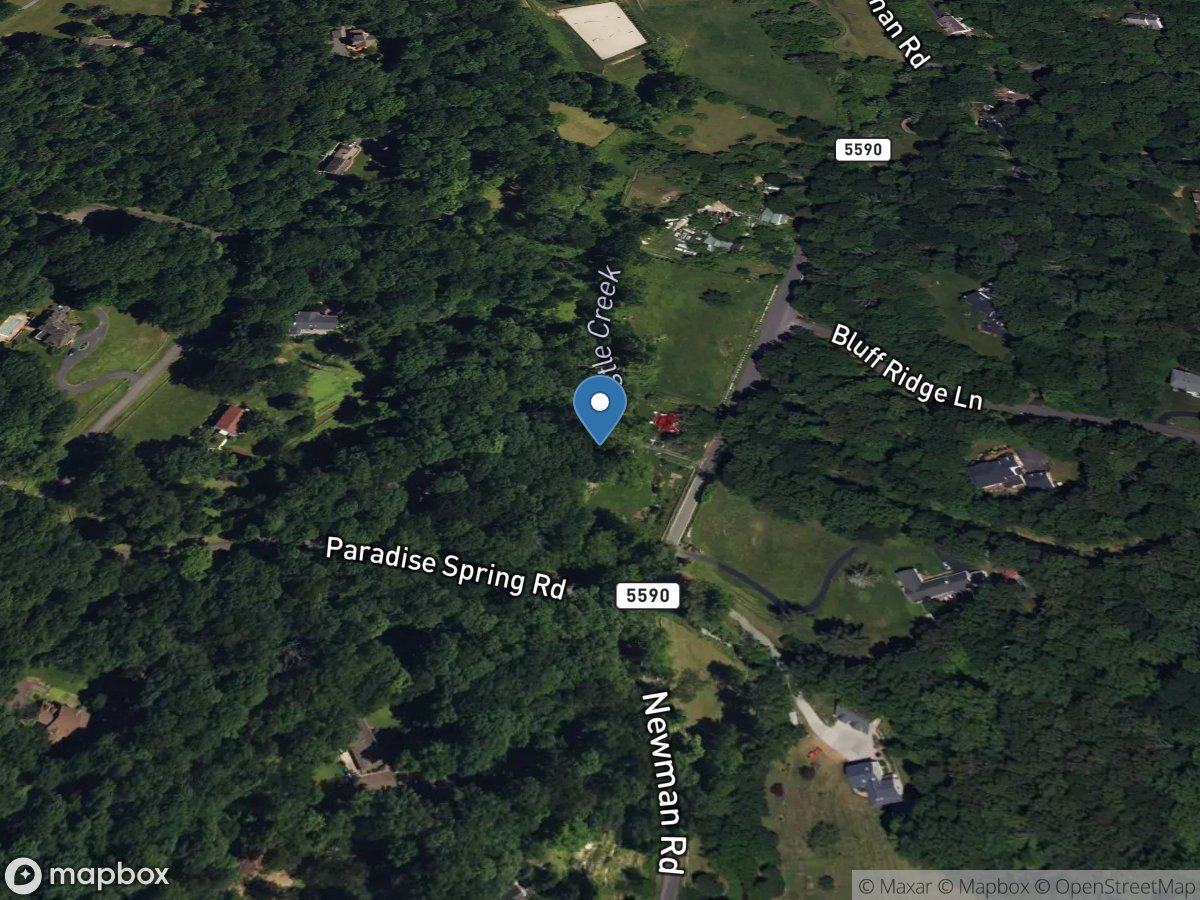 Castle Creek at Newman Road at Clifton, VA location